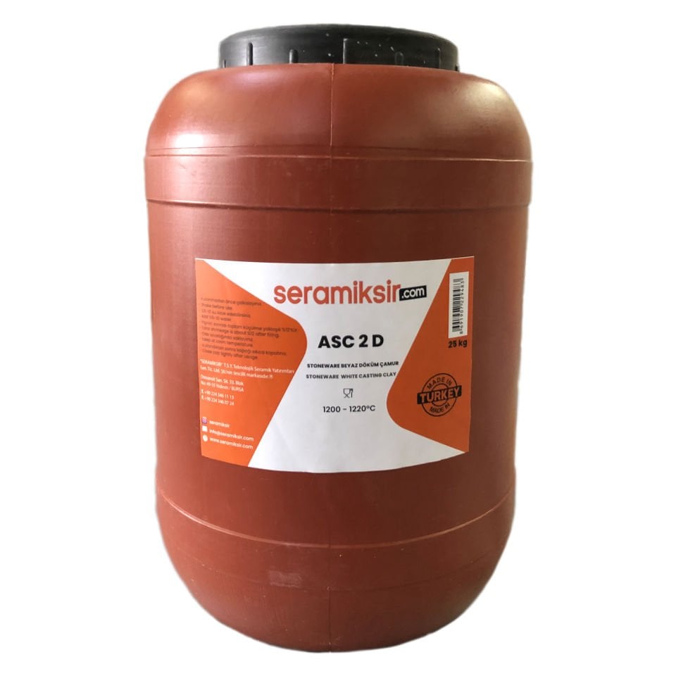 ASC 2 D - Stoneware Döküm Çamur 25000 gram