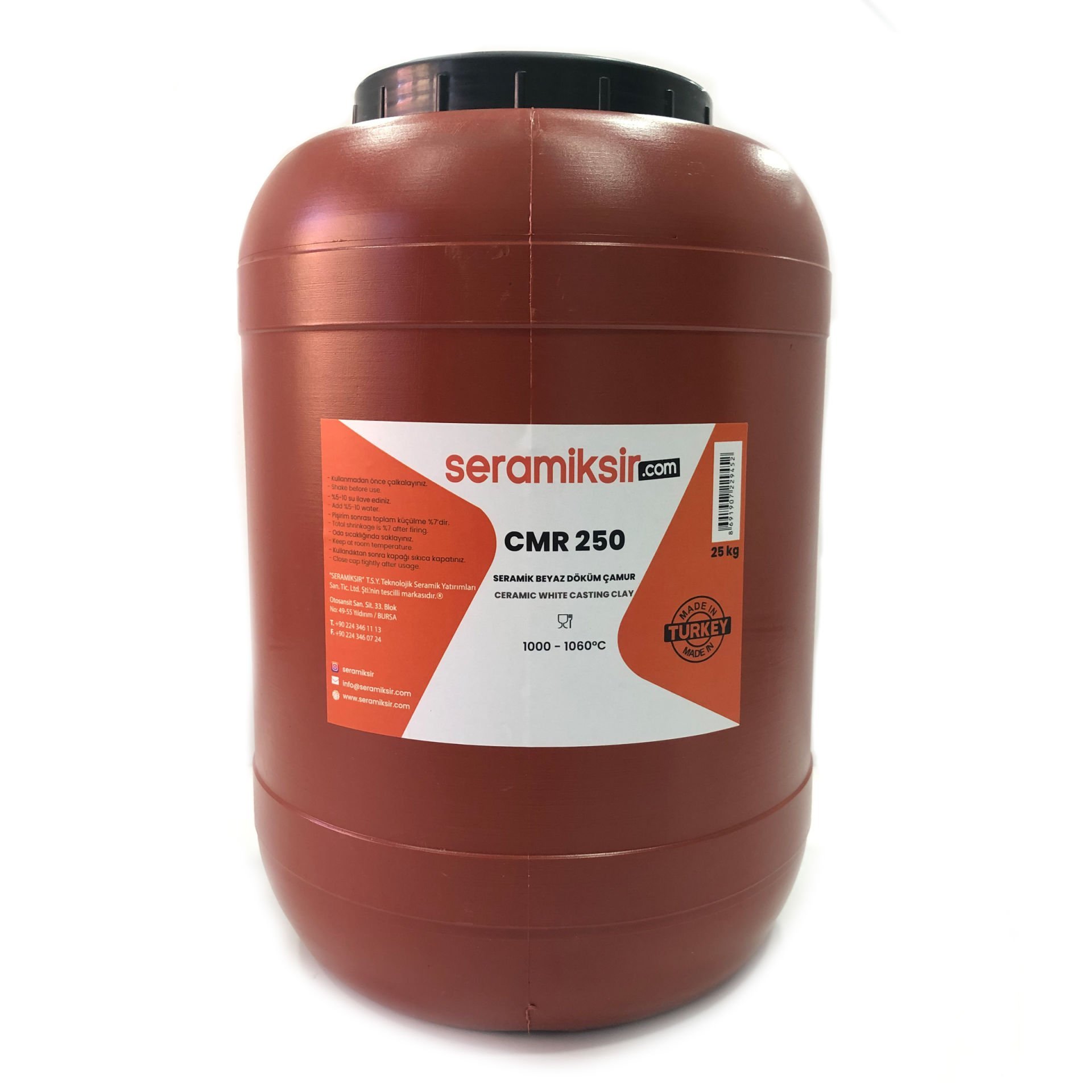 CMR 250 - Seramik Döküm Çamur (Sıvı) 25000 gram